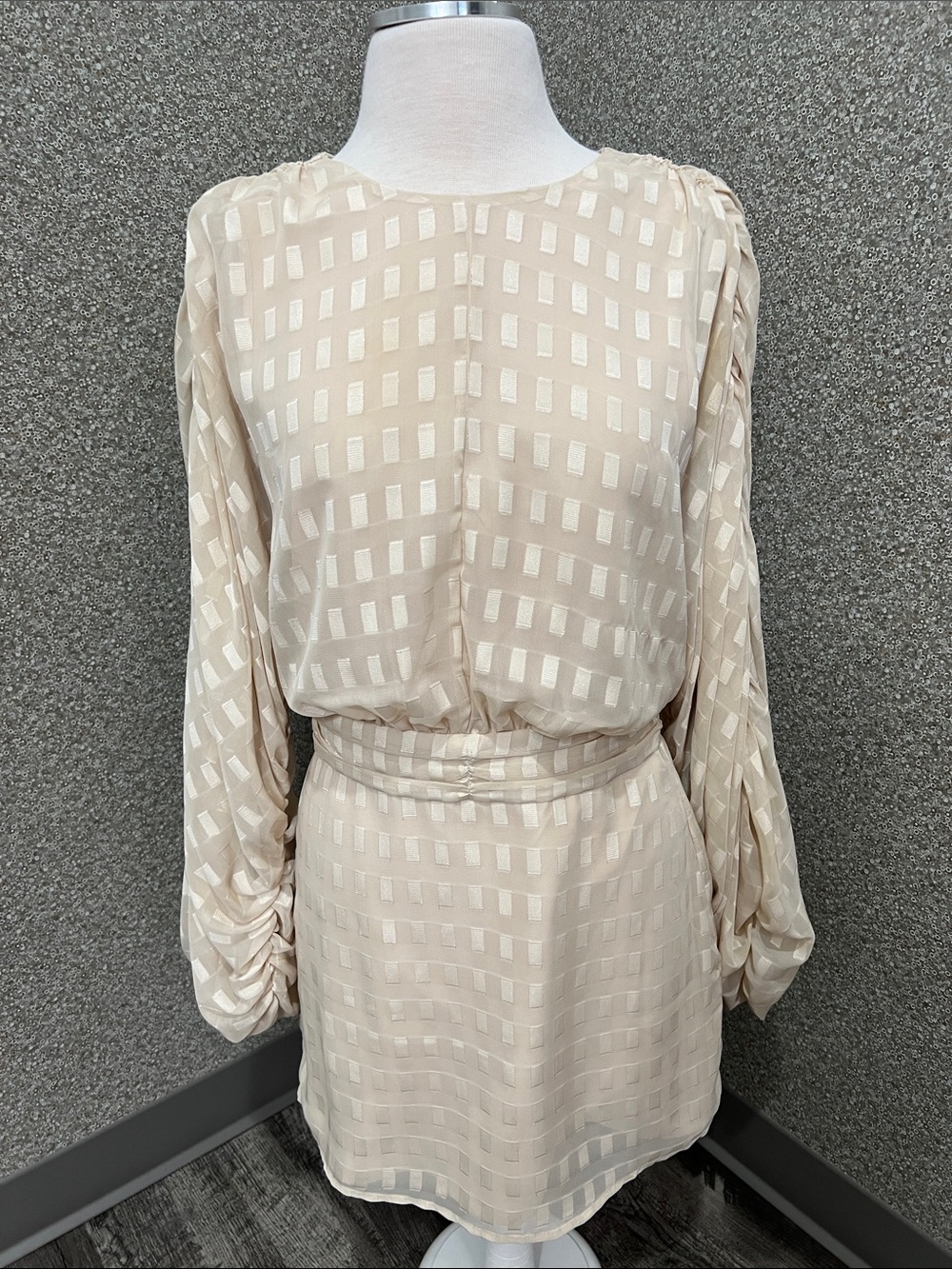 House of Harlow 1960 x REVOLVE Nika Mini Dress Champagne/Beige Size XS